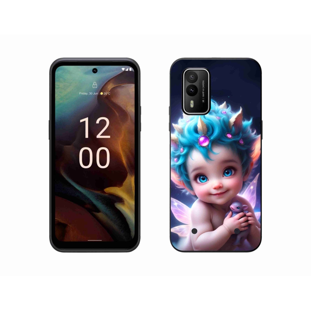 Zselés borítás mmCase a Nokia XR21 készülékhez - baba pillangószárnyakkal