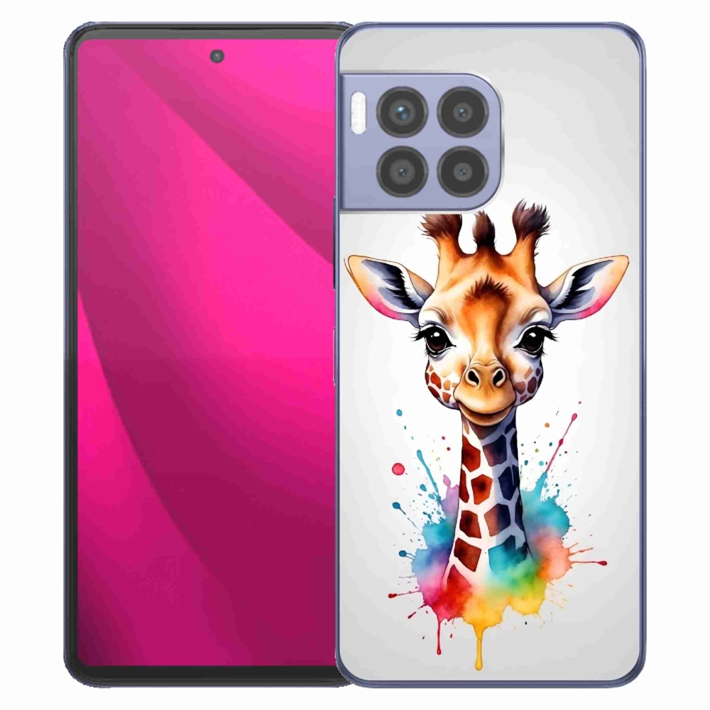 Zselés borítás mmCase a T-Mobile T Phone 2 Pro készülékhez - zsiráf 1