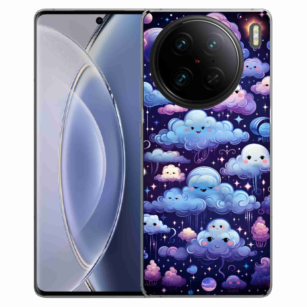 Zselés borítás mmCase a Vivo X90 Pro-hoz - felhők