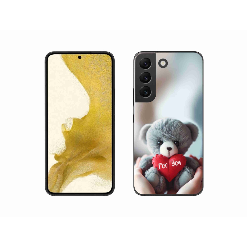 Gél borítás mmCase Samsung Galaxy S22 5G - mackó a szerelmesek számára