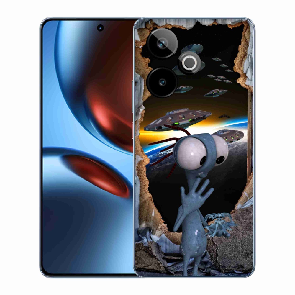 Rugalmas zselés tok mmCase képpel a Realme GT 7 5G/GT 7T 5G számára - idegen színű
