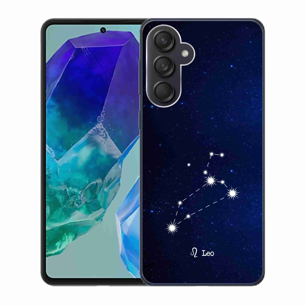 Gél borító mmCase Samsung Galaxy M55 5G - Lion konstelláció számára