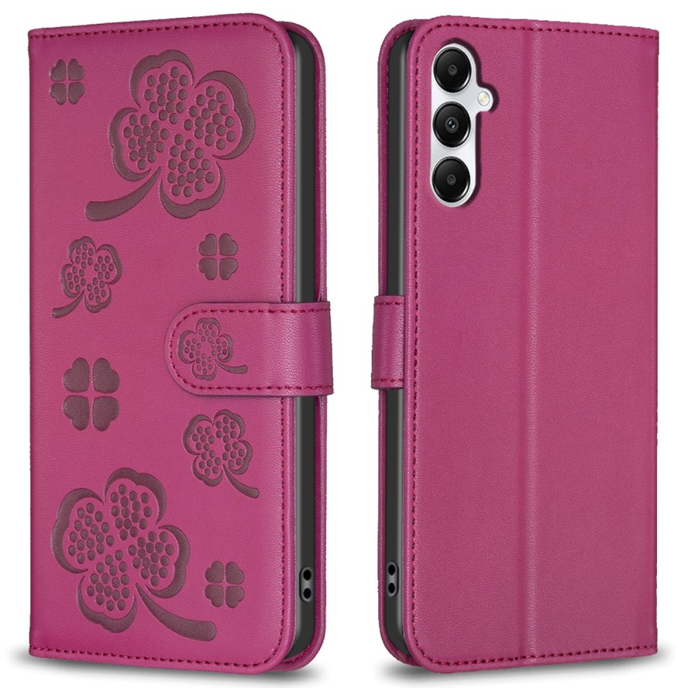 Clover könyv tok Samsung Galaxy A36 5G-hez - rózsaszínű