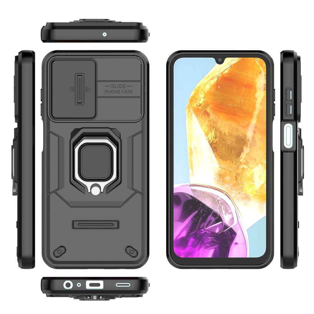 Lencseálló hibrid borítás Samsung Galaxy M15 5G készülékhez - fekete