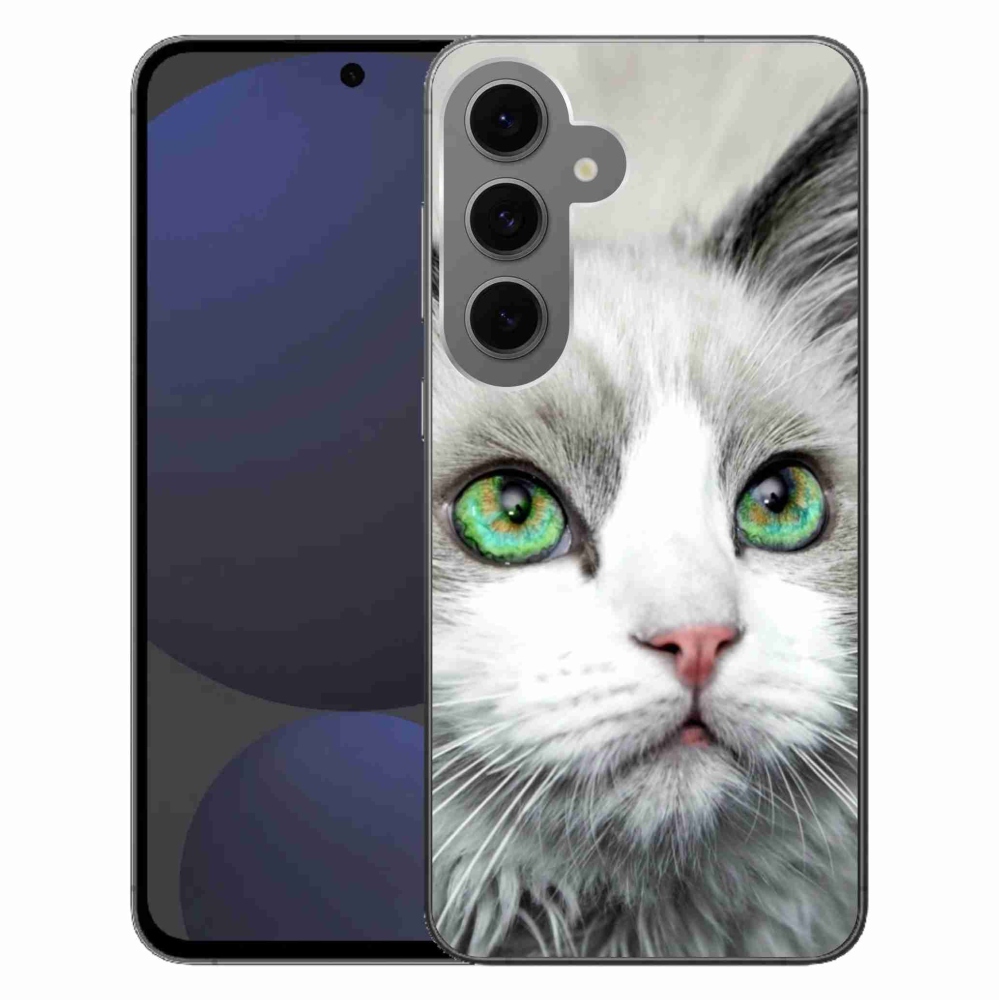 Zselés borítás mmCase Samsung Galaxy S24 FE készülékhez - macska nézet