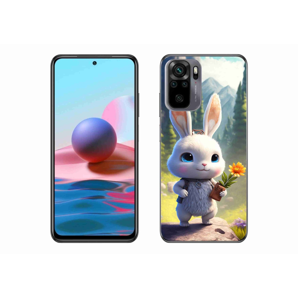 Gél borítás mmCase a Xiaomi Poco M5s készülékhez - aranyos nyuszi