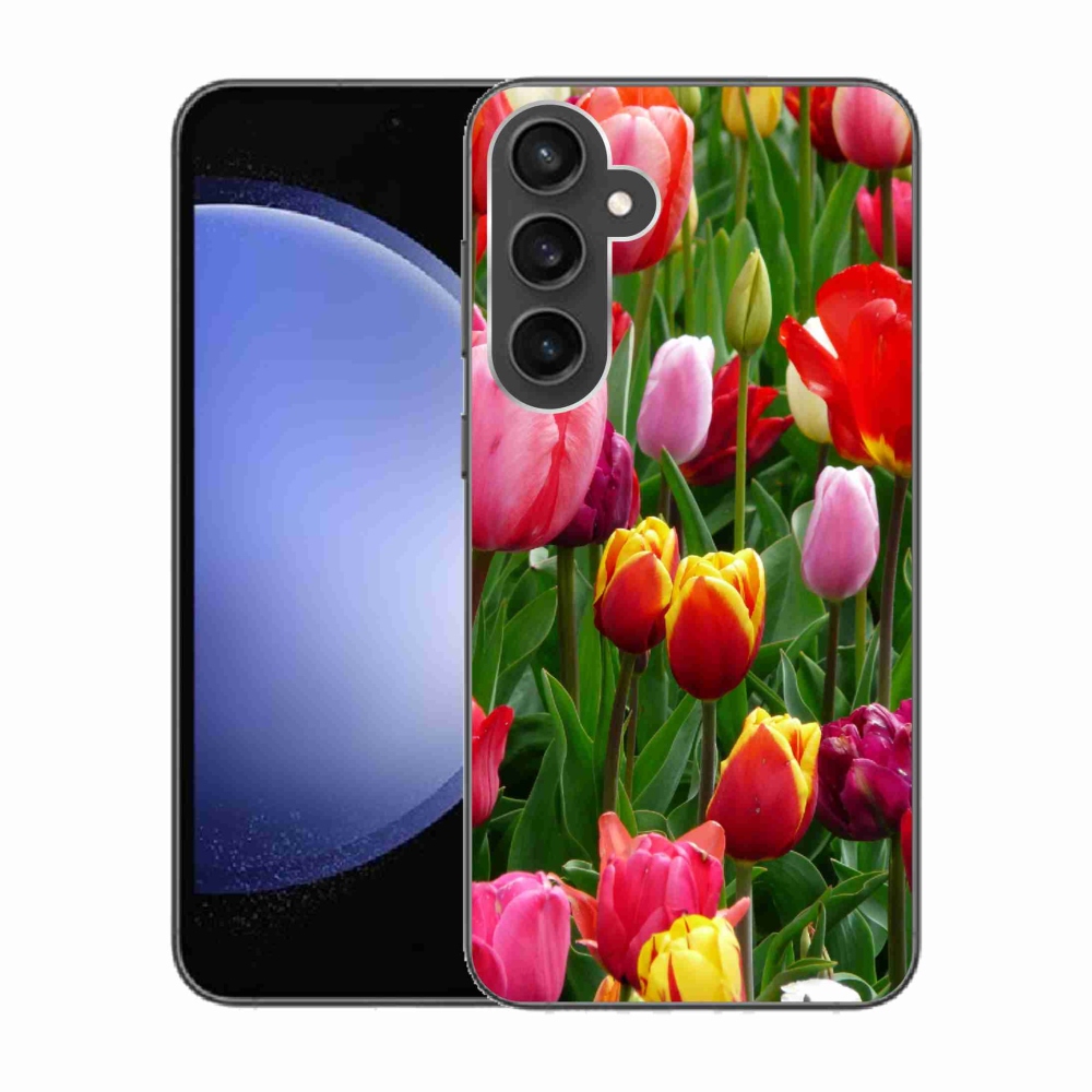 Zselés borítás mmCase Samsung Galaxy S23 FE készülékhez - tulipánok