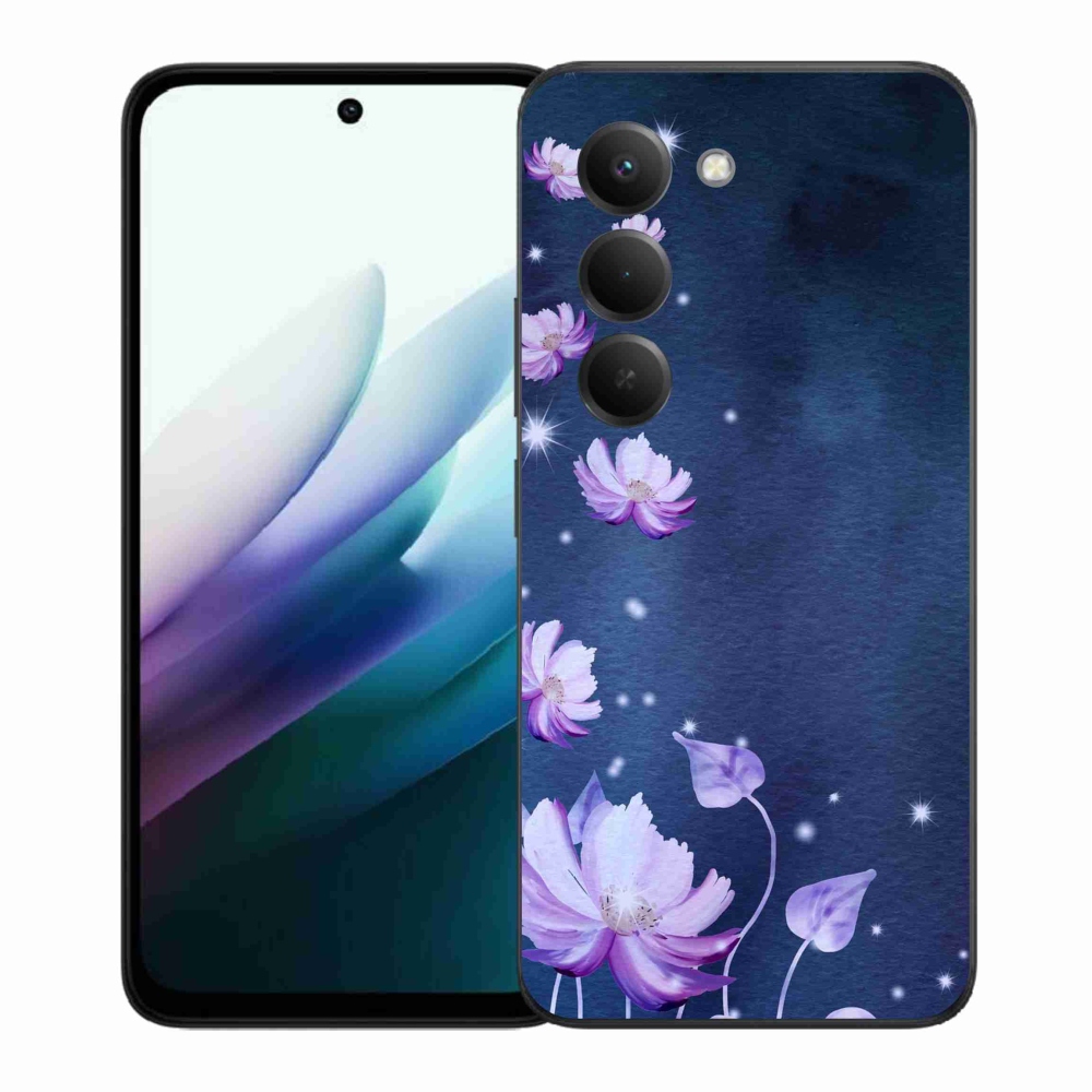 Gél borítás mmCase a Xiaomi Redmi 15 4G/5G (171mm) - hulló virágokhoz
