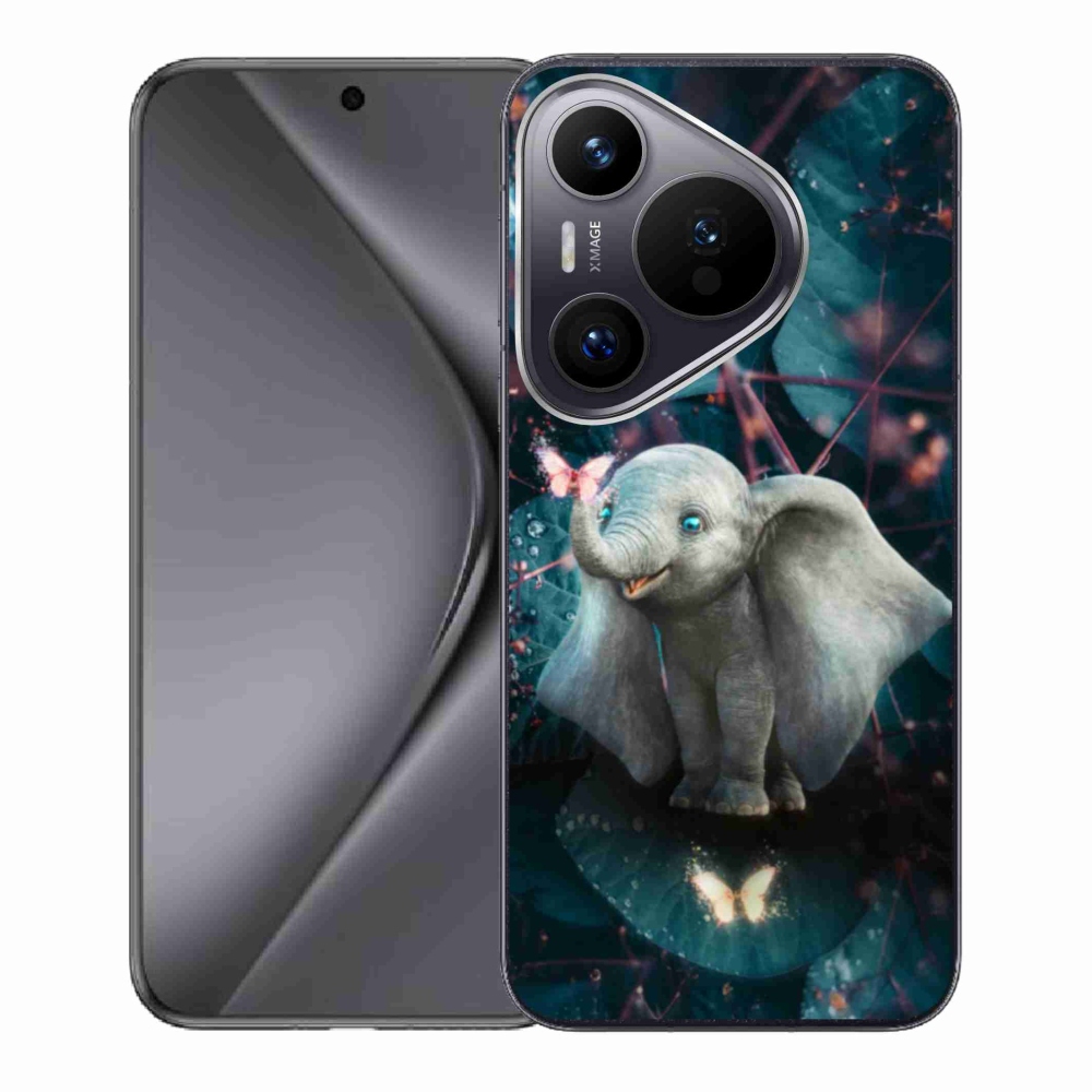 Gél borító mmCase a Huawei Pura 70 készülékhez - aranyos elefánt
