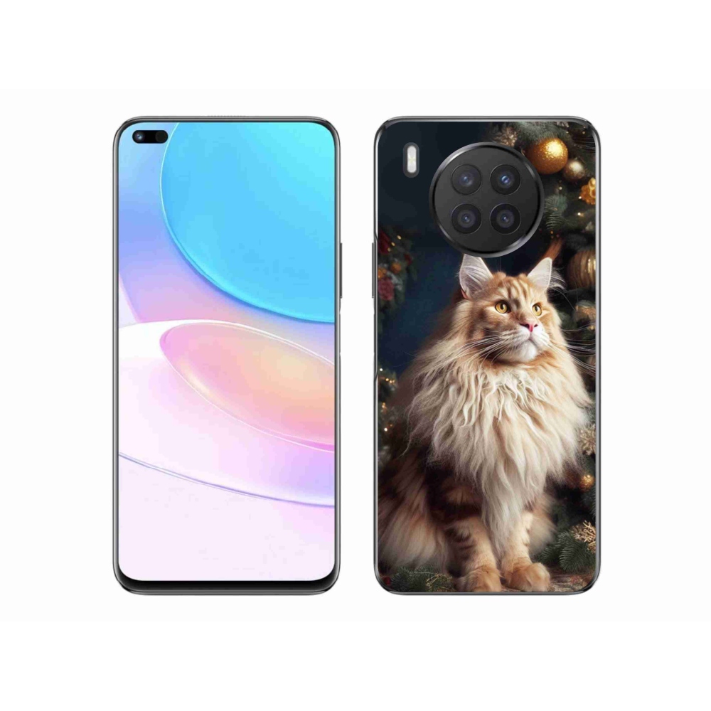 Zselés borítás mmCase a Honor 50 Lite-hoz - macska a fánál