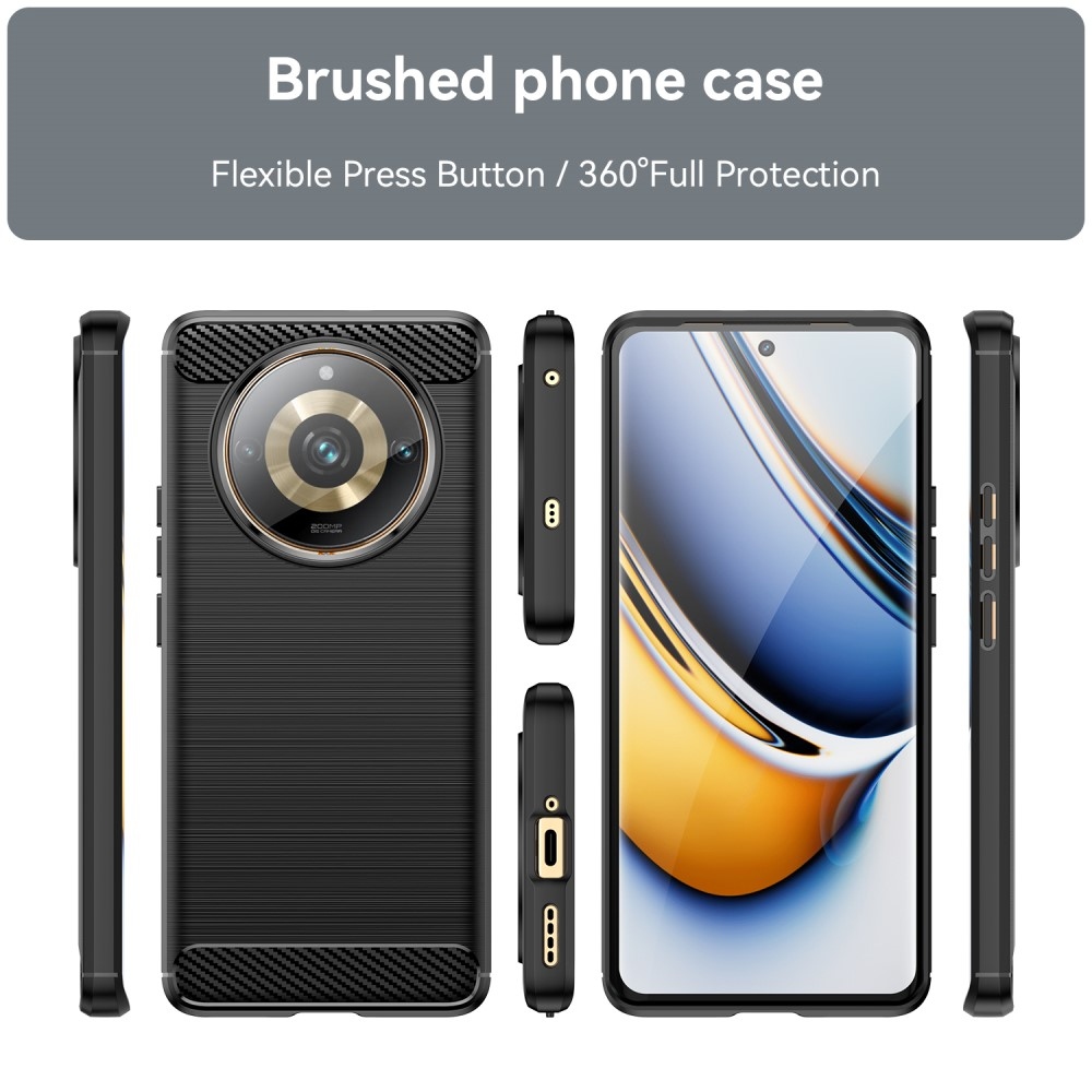 Szénálló zselés tok a Realme 11 Pro 5G/11 Pro+ 5G készülékhez - fekete