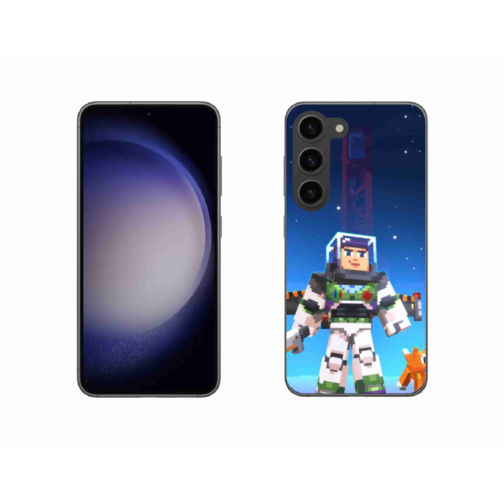 Gél borítás mmCase Samsung Galaxy S23 5G - minecraft 2
