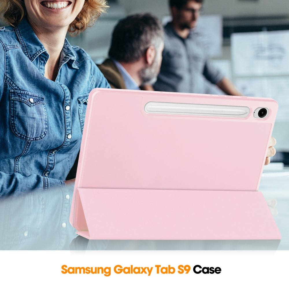 Ügyes záró tok Samsung Galaxy Tab S9 FE/Tab S10 FE készülékhez - rózsaszín