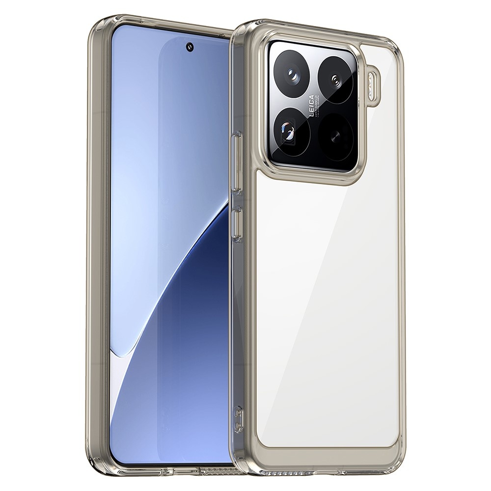 Gél tok rögzített hátlappal Xiaomi 15 Pro-hoz - szürke