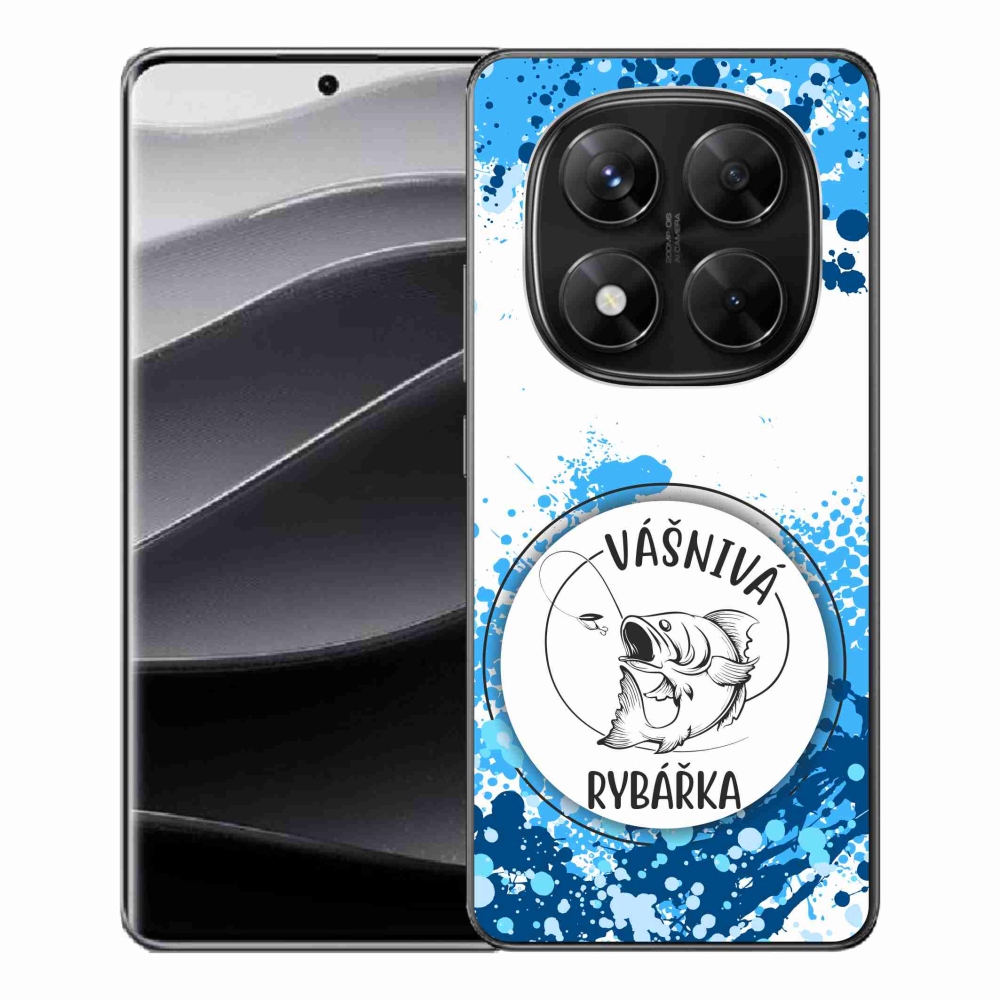 Gél borító mmCase a Xiaomi Redmi Note 14 Pro 5G/Poco X7 5G számára - szenvedélyes halász fehér háttérrel