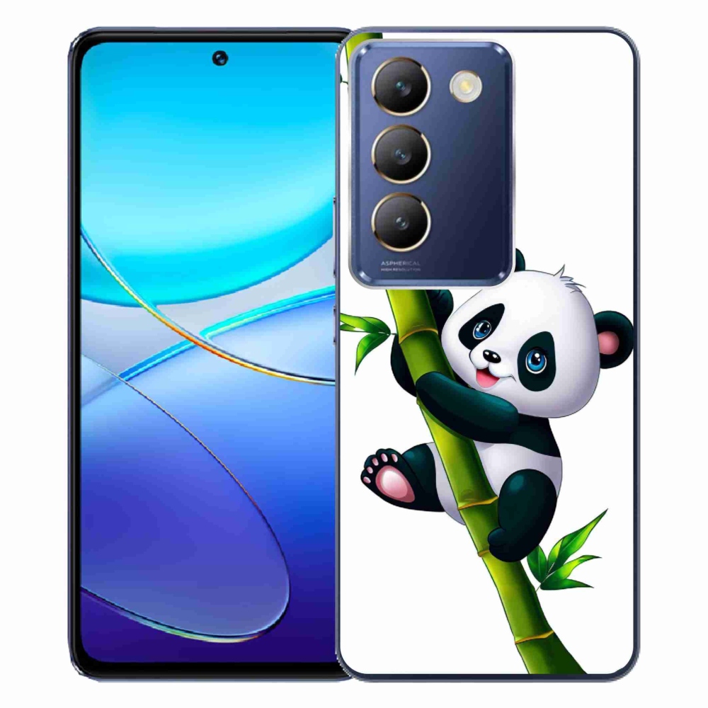 Gél borítás mmCase a Vivo V40 SE 4G/5G készülékhez - panda a bambuszon