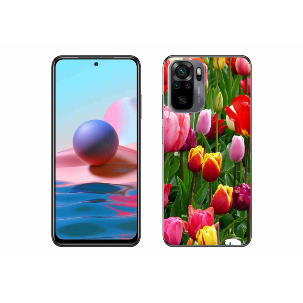 Gél borítás mmCase a Xiaomi Redmi Note 10S-hez - tulipánok