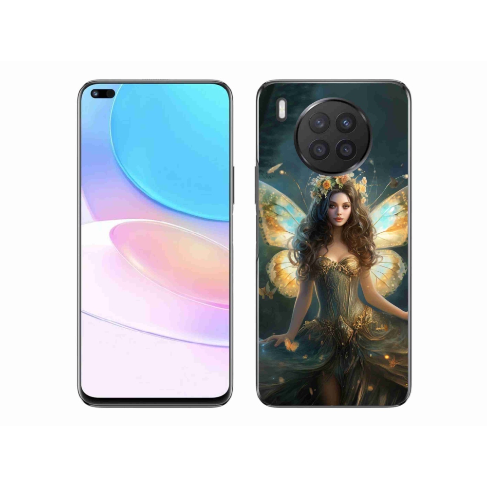 Zselés borítás mmCase a Honor 50 Lite-hoz - pillangó nő