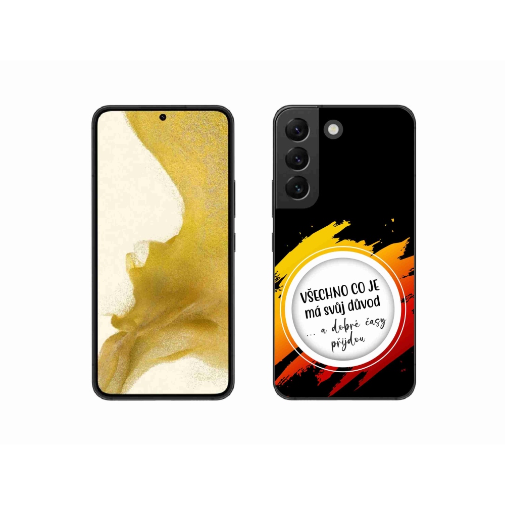 Gél borítás mmCase Samsung Galaxy S22 5G - idézet 3 fekete háttér