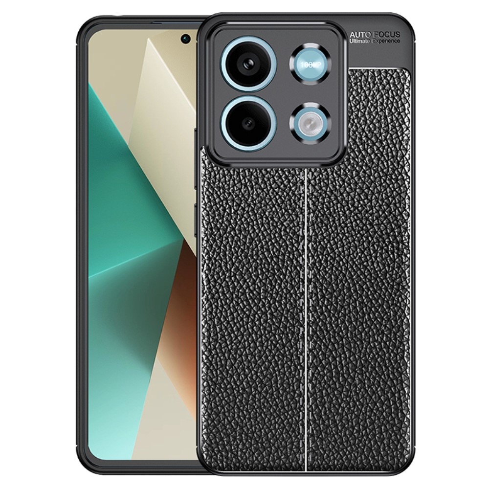Litchi tartós zselés tok Xiaomi Redmi Note 13 5G - fekete