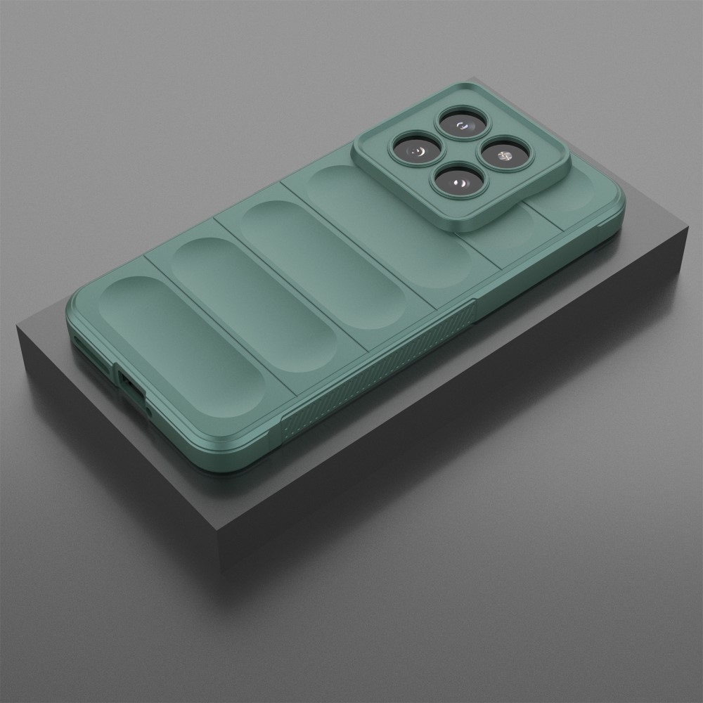 Rugg tartós zselés tok Xiaomi 14 Pro-hoz - zöld