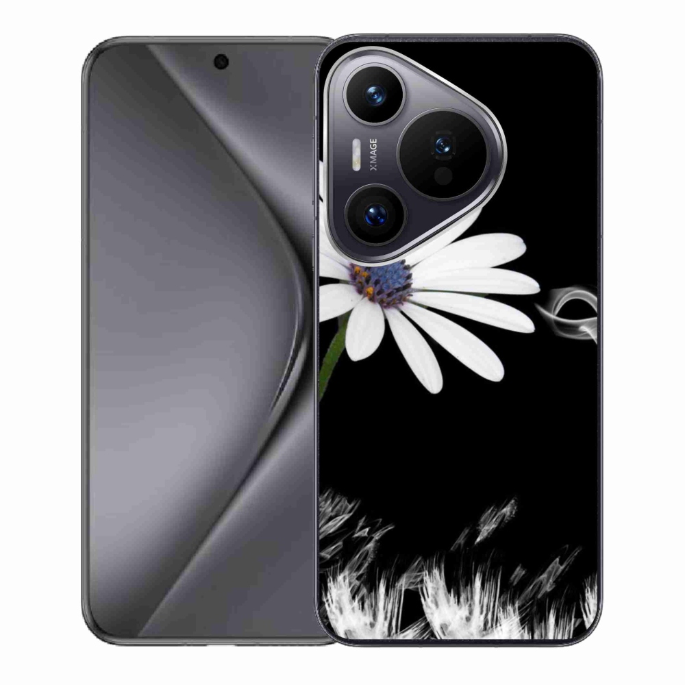 Zselés borító mmCase a Huawei Pura 70-hez - fehér virág