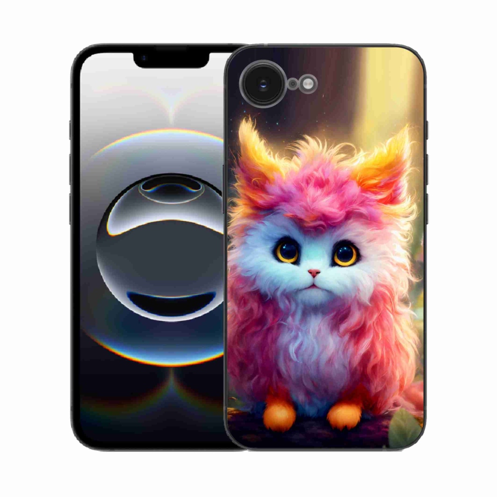 Gél borítás mmCase iPhone 16e készülékhez - aranyos cica 5