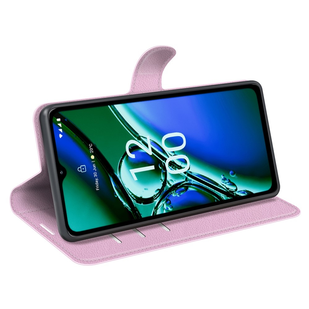 Litchi könyvtáska Nokia G42 készülékhez - rózsaszín