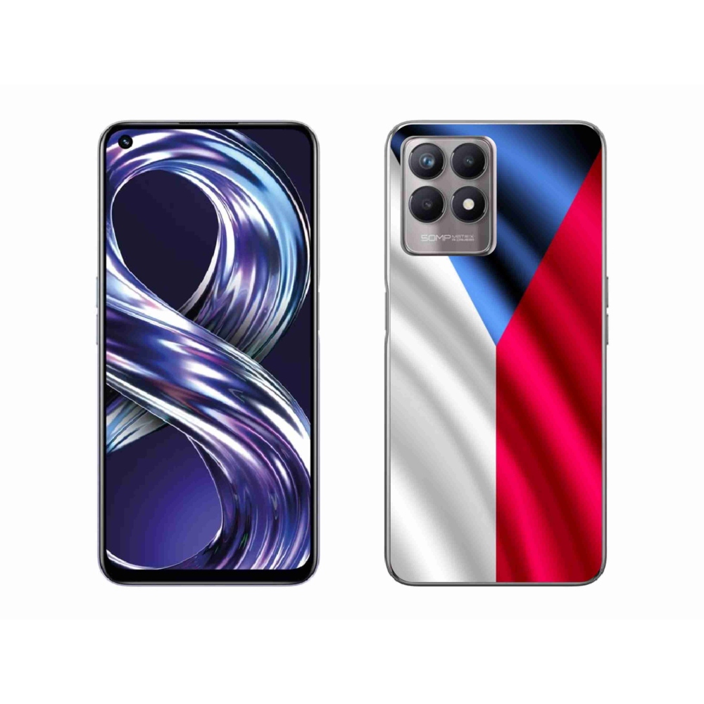 Zselés borítás mmCase a Realme 8i számára - cseh zászló