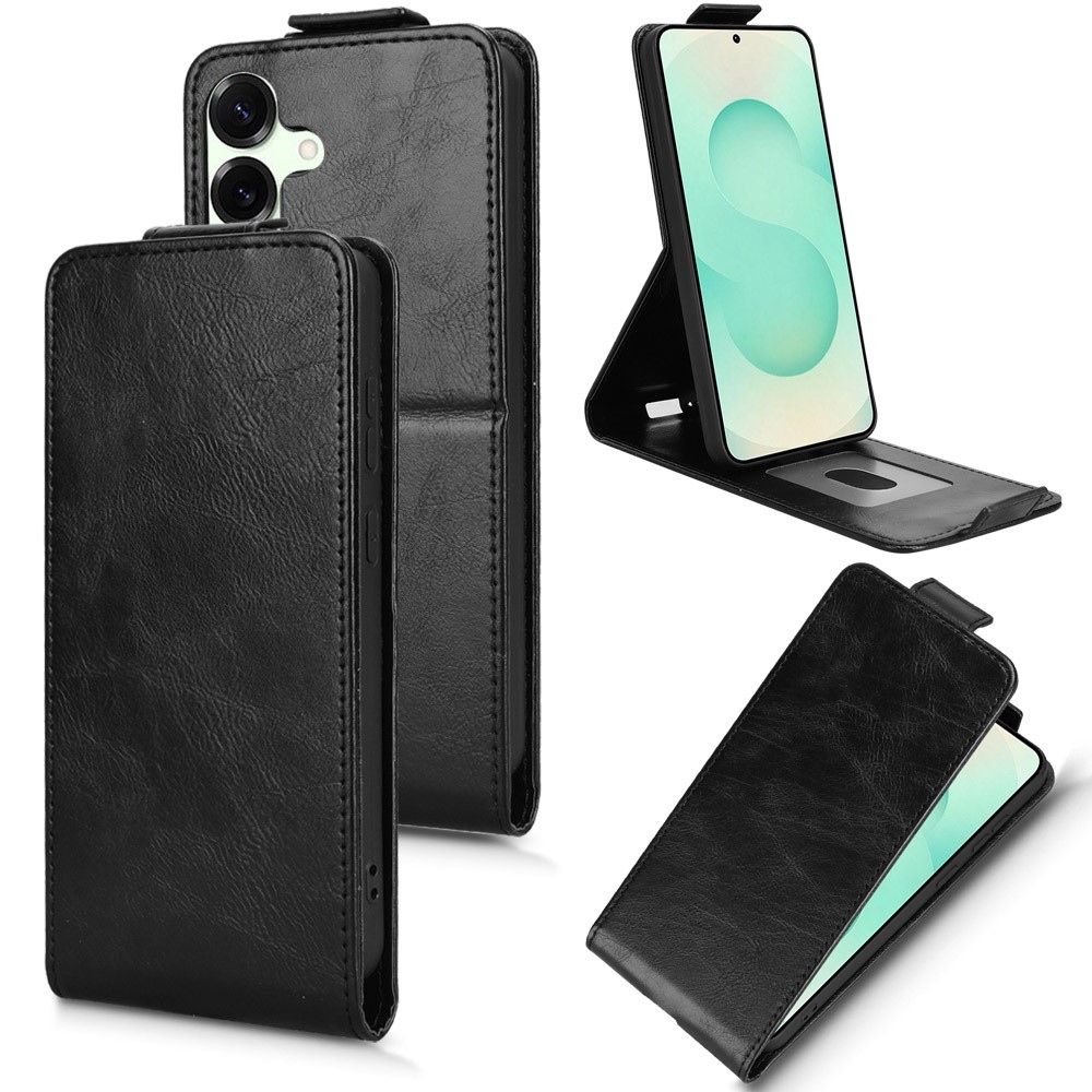 Vert flip tok Samsung Galaxy S25 FE készülékhez - fekete