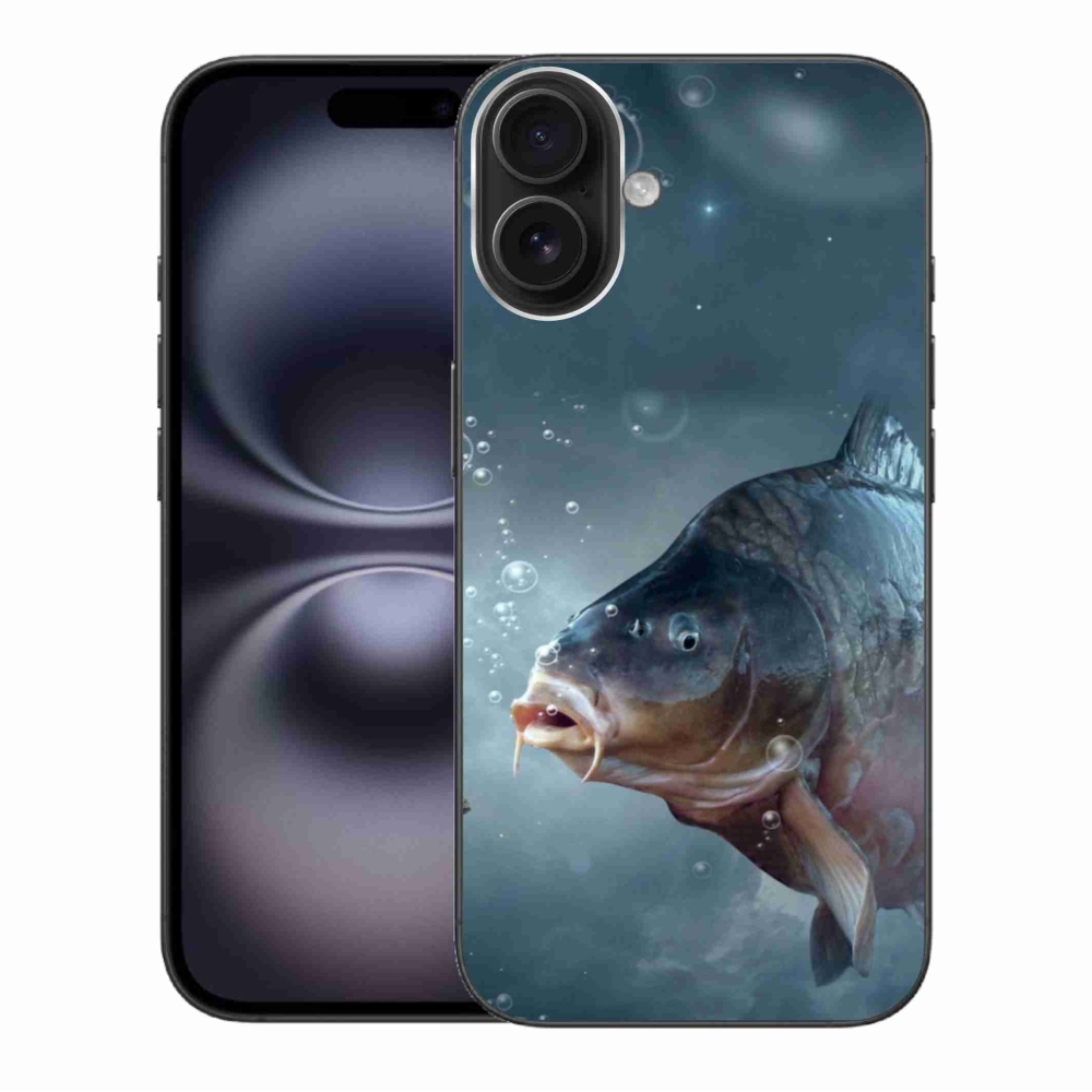Gél borítás mmCase iPhone 16 Plus készülékhez - ponty és buborékok