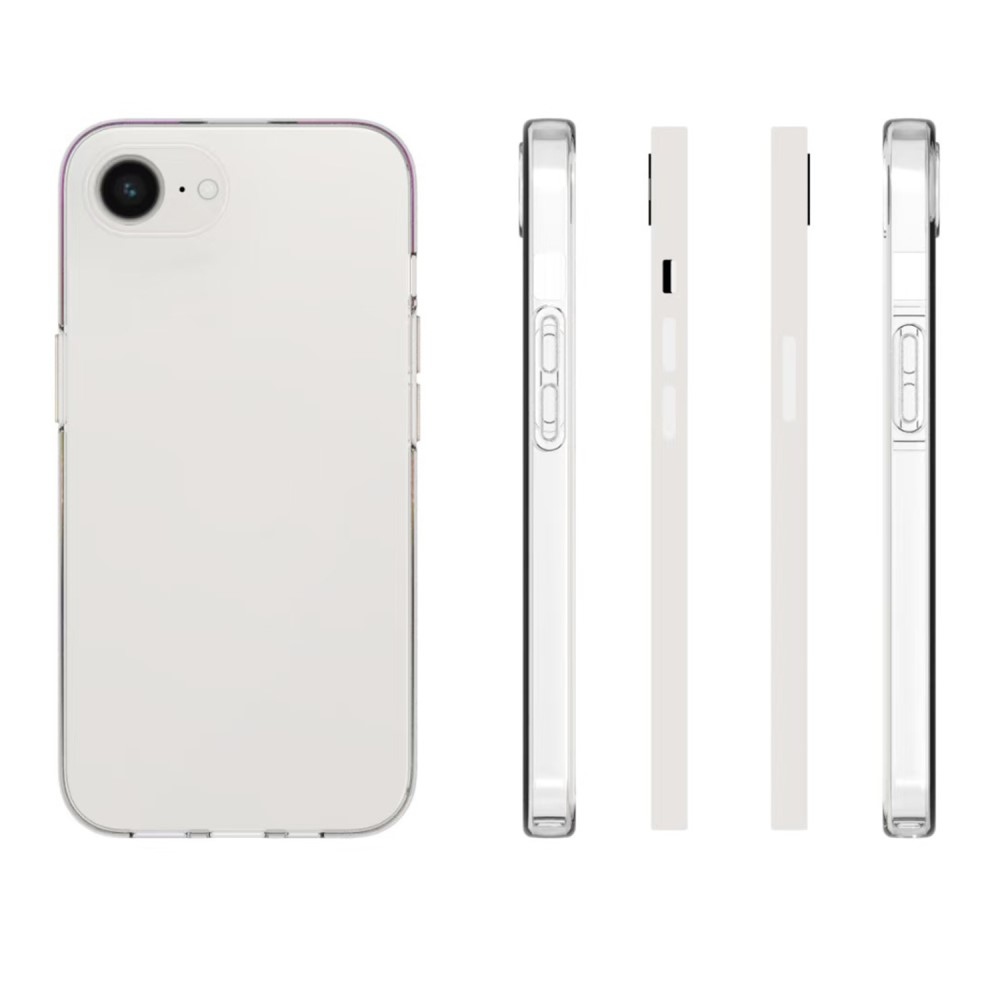 Átlátszó zselés tok iPhone 16e készülékhez - átlátszó