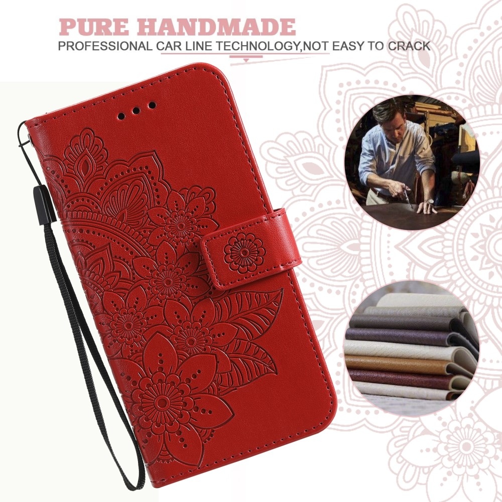 Mandala könyv tok Huawei Nova 12 SE-hez - piros