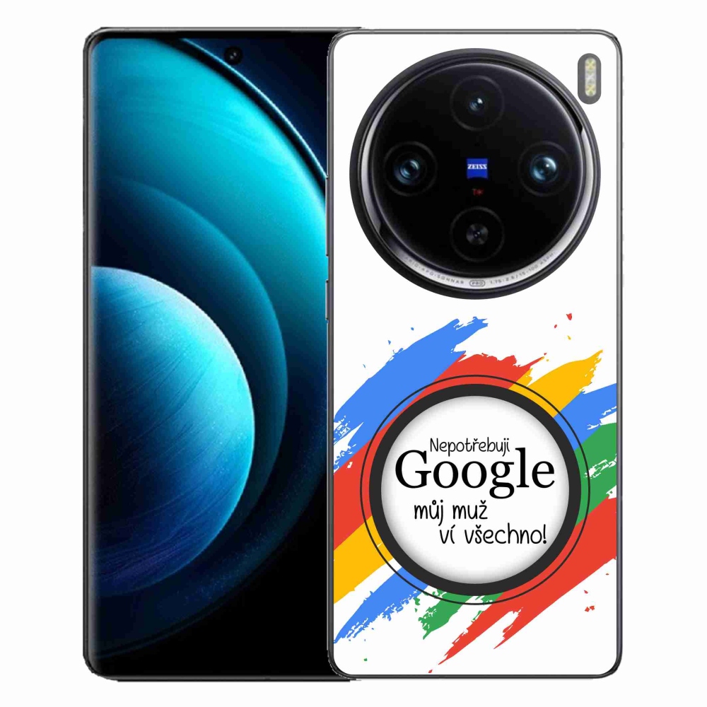 Zselés borítás mmCase a Vivo X100 Pro 5G-n - az ember tudja, hogy minden fehér háttérrel rendelkezik
