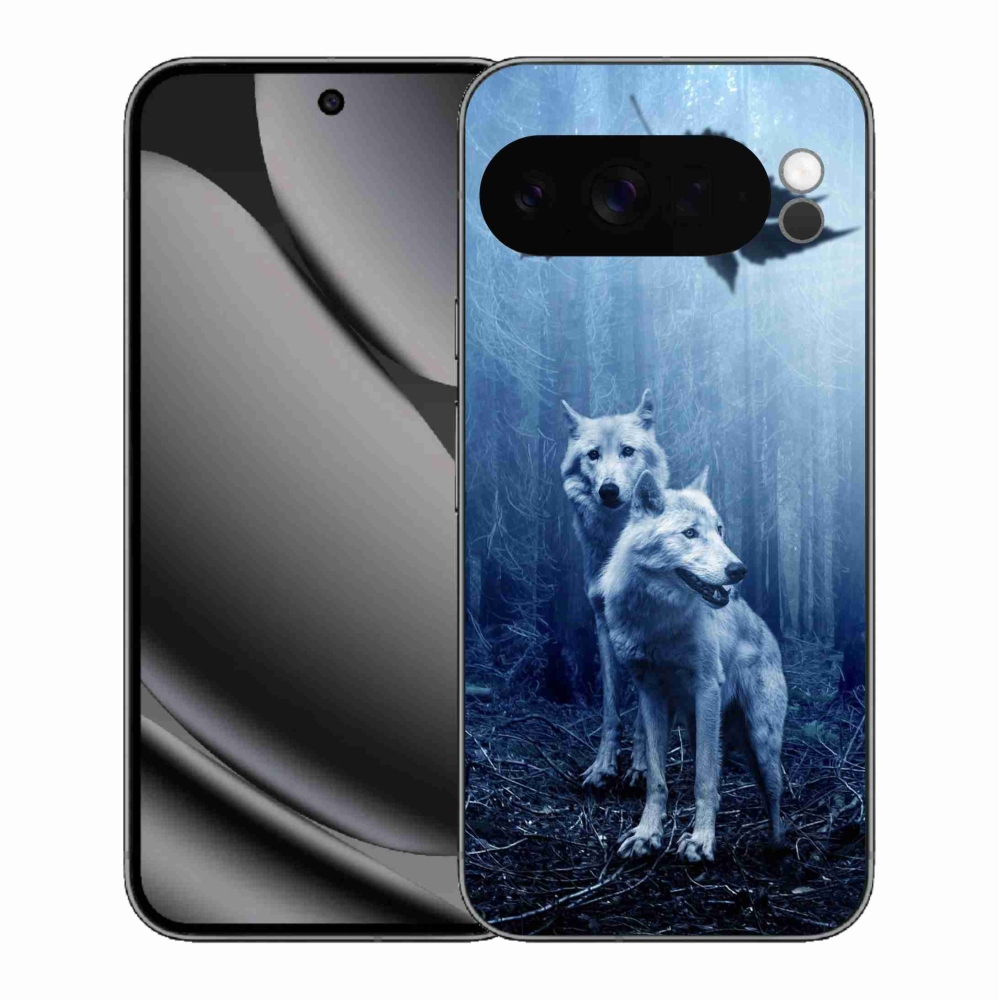 Gél borítás mmCase a Google Pixel 10 Pro XL számára - farkasok az erdőben