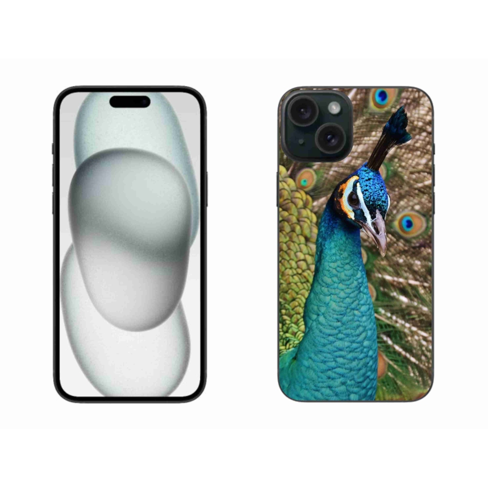 Zselés borítás mmCase iPhone 15 Plus készülékhez - páva