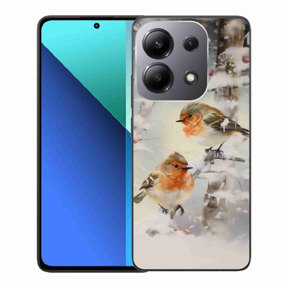 Gél borítás mmCase a Xiaomi Redmi Note 13-hoz - madarak télen