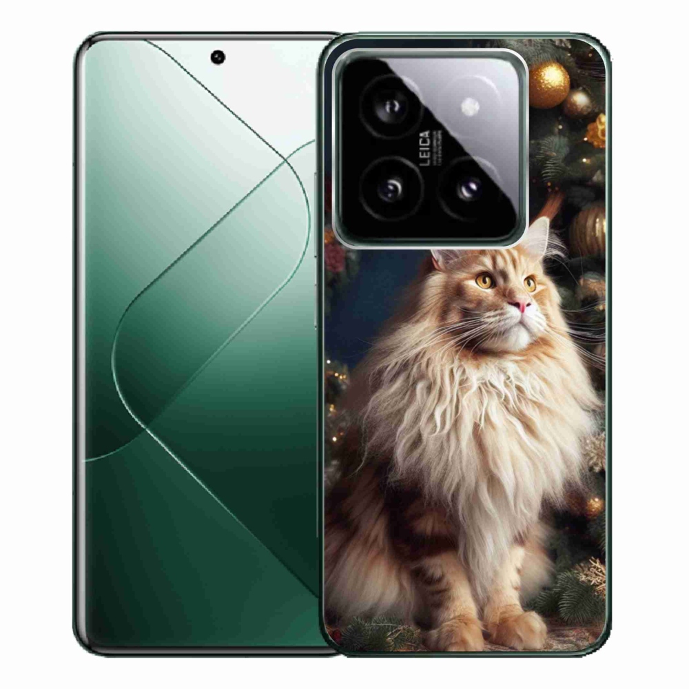 Gél borítás mmCase a Xiaomi 14 Pro számára - macska a fánál