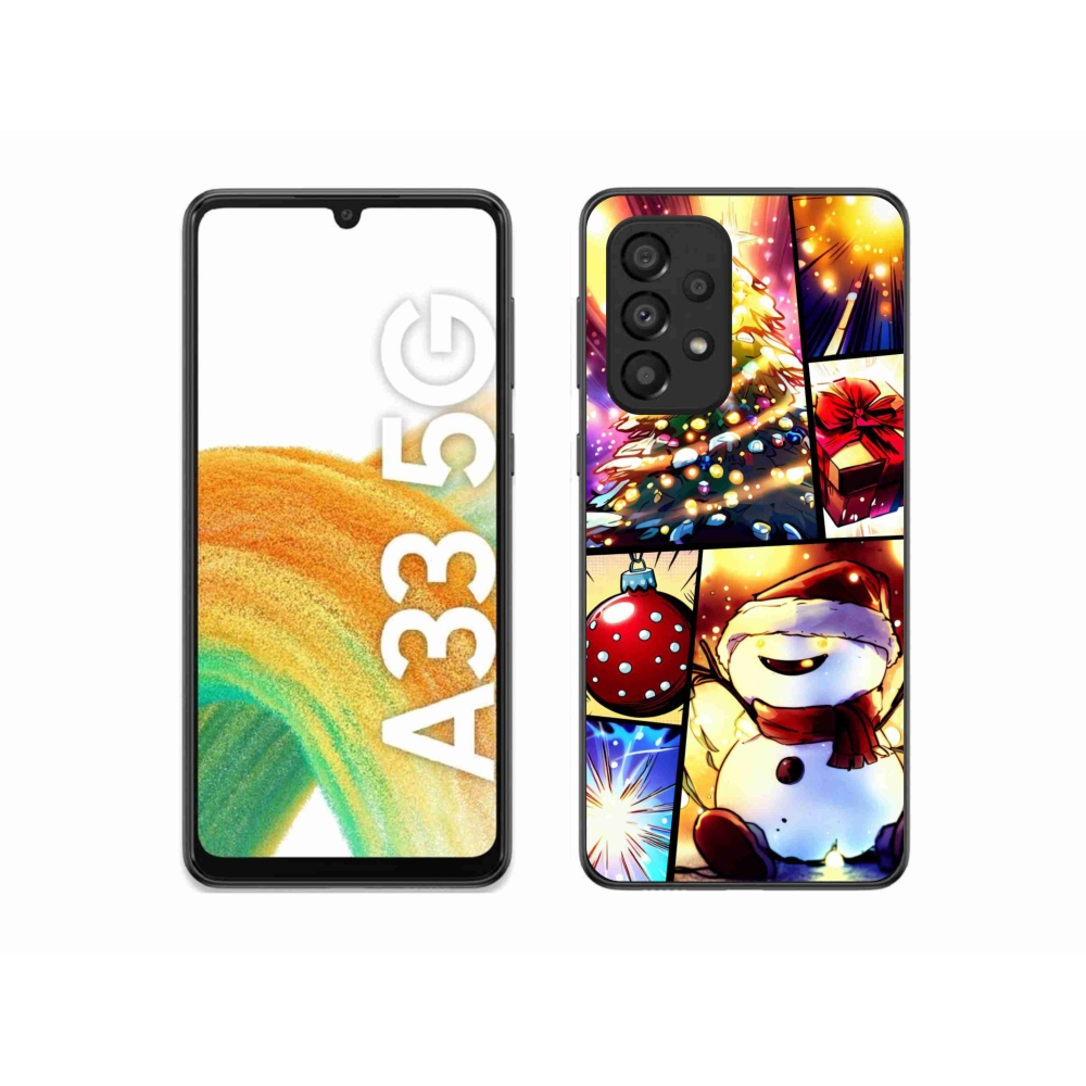 Gél borító mmCase Samsung Galaxy A33 5G - Karácsonyi motívumok 1