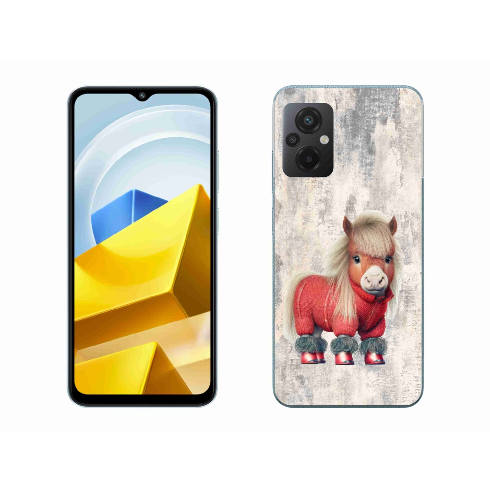 Gél borítás mmCase a Xiaomi Poco M5 4G-hez - póni pulóverben