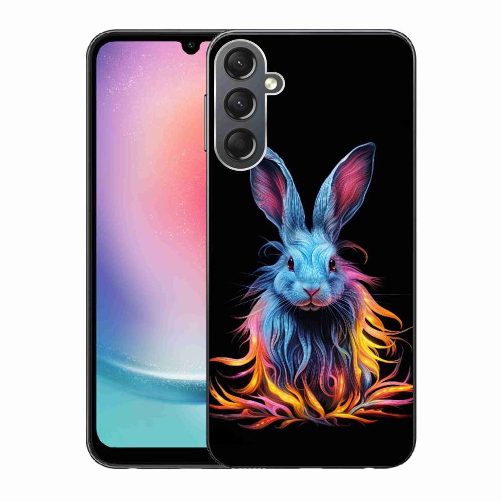 Gél borítás mmCase Samsung Galaxy A24 készülékhez - absztrakt nyúl