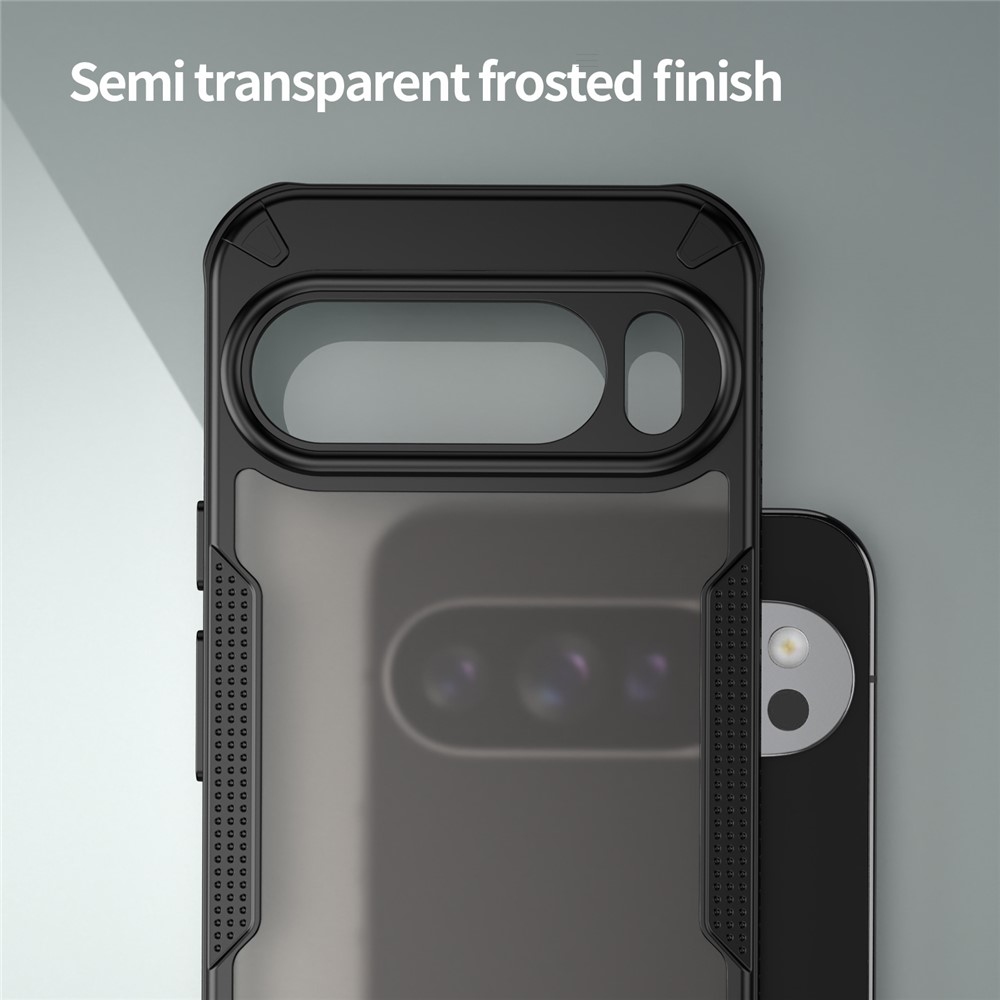 Fagyasztott tartós borítás a Google Pixel 10 Pro XL-hez - fekete