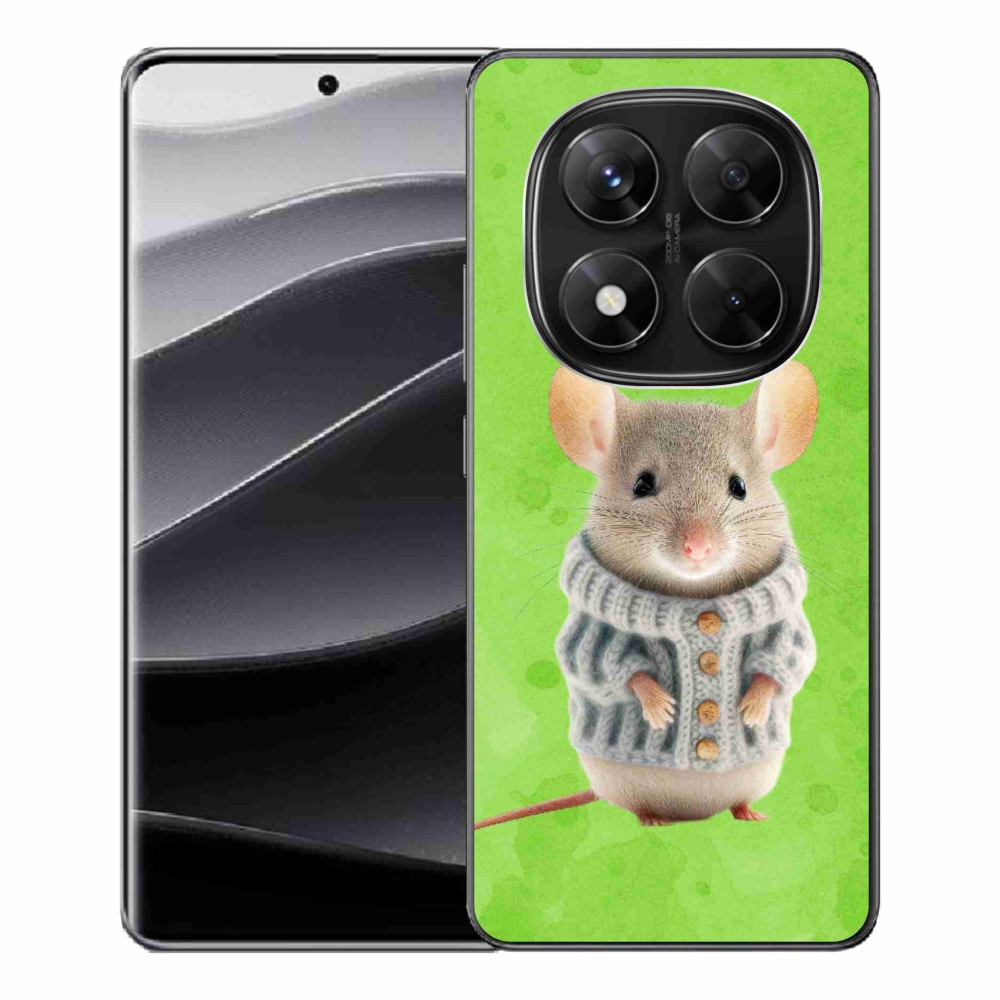 Gél borítás mmCase a Xiaomi Redmi Note 14 Pro 5G/Poco X7 5G - egér pulóverben