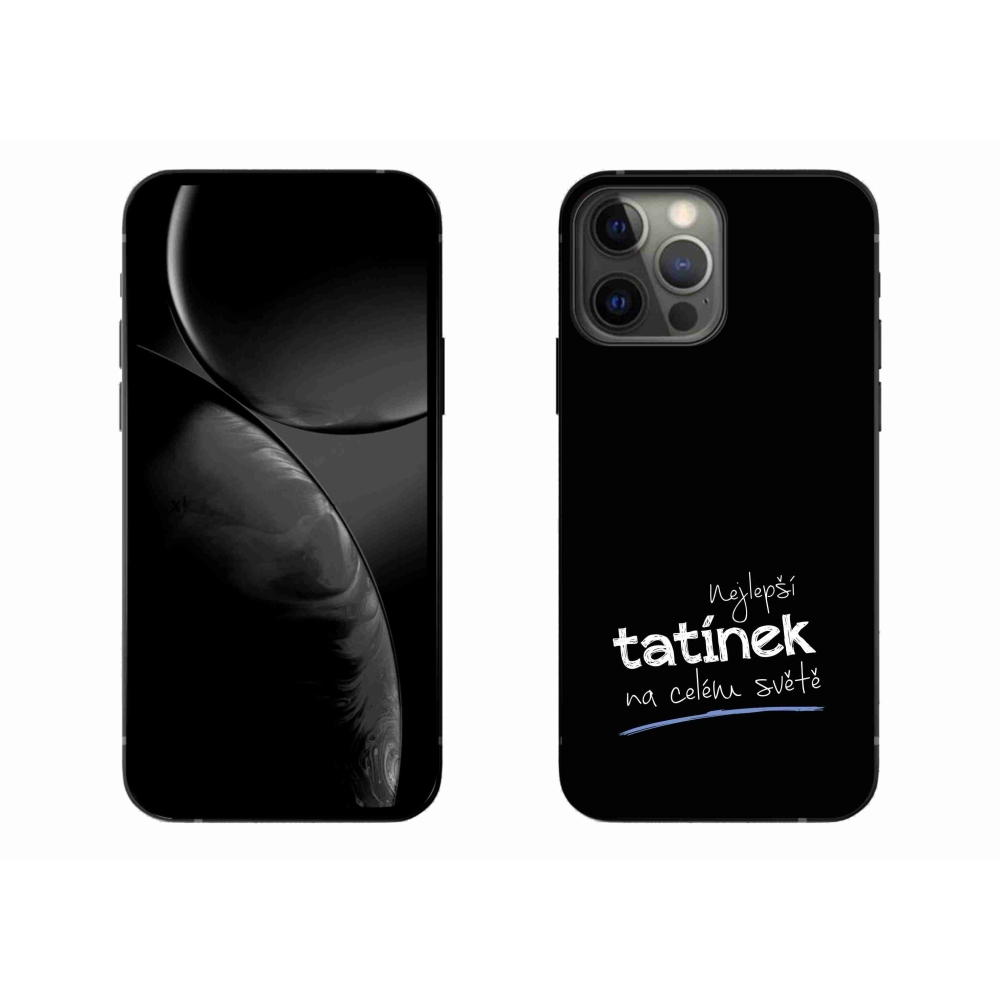 Gélburkolat mmCase iPhone 13 Pro Max 6.7 - Best Daddy 4 fekete háttérrel
