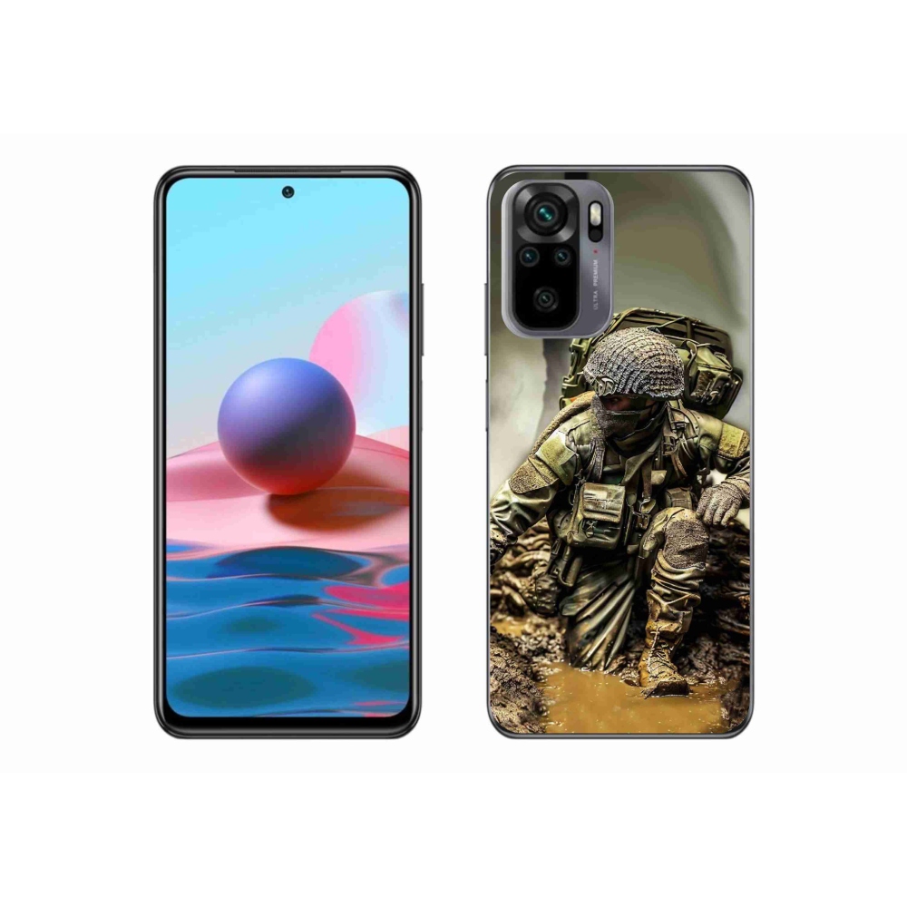 Gél borítás mmCase a Xiaomi Poco M5s készülékhez - katona