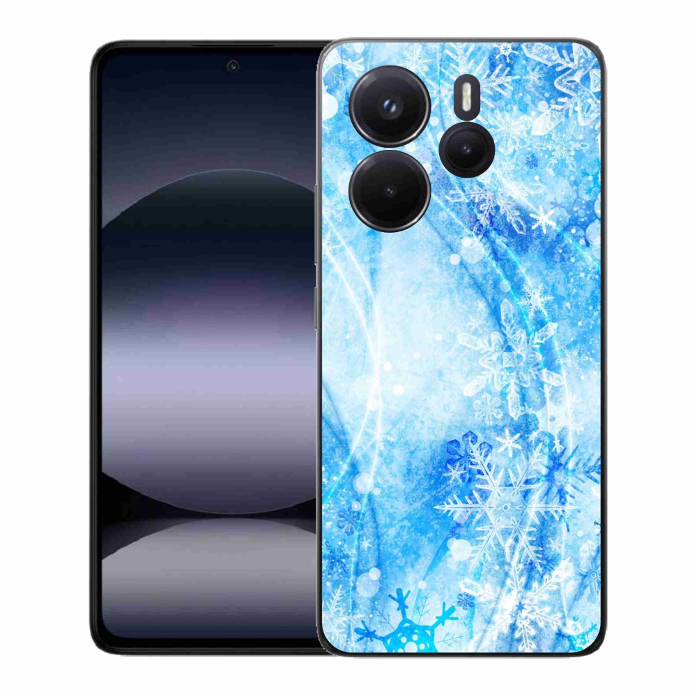 Gél borítás mmCase a Xiaomi Redmi Note 14-hez - hópelyhek