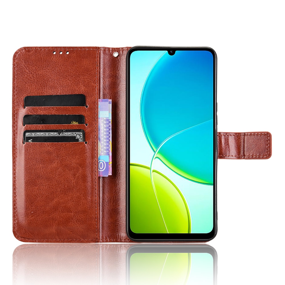 Őrült könyv tok a Vivo Y29s 5G-hez - barna