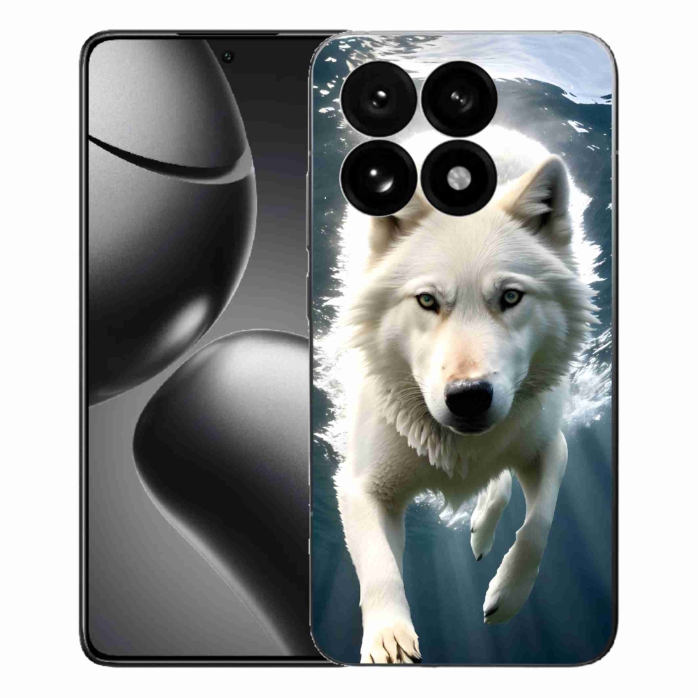 Gél borítás mmCase a Xiaomi 15T-hez - fehér farkas
