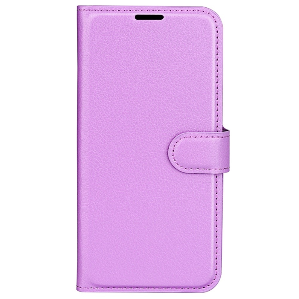 Litchi könyv tok Samsung Galaxy A15 4G/5G készülékhez - lila