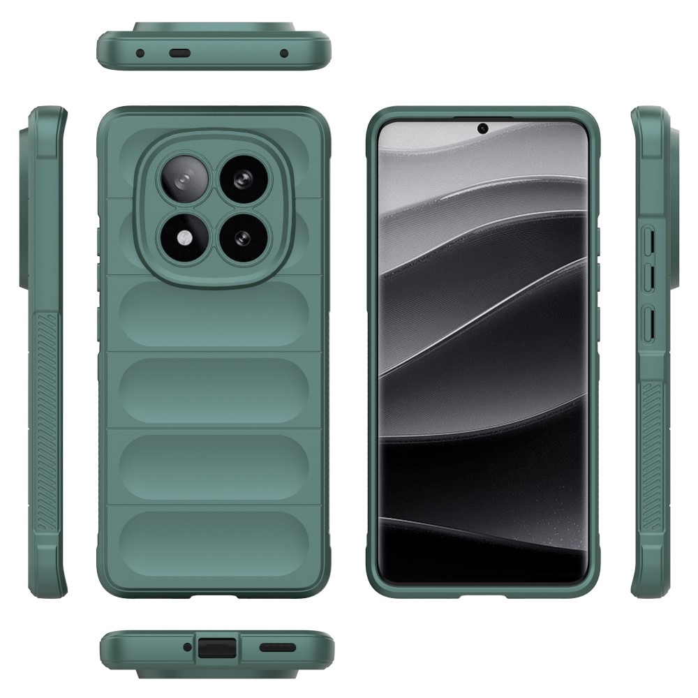 Rugg tartós zselés tok Xiaomi Redmi Note 14 Pro+ 5G - zöld